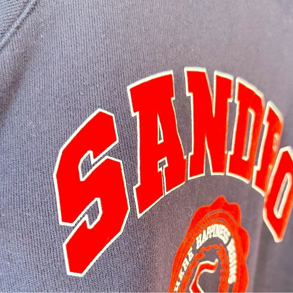 Sandro Blason Ruffled Collar Layered-Look Sweatshirt XS - Picture 7 of 12